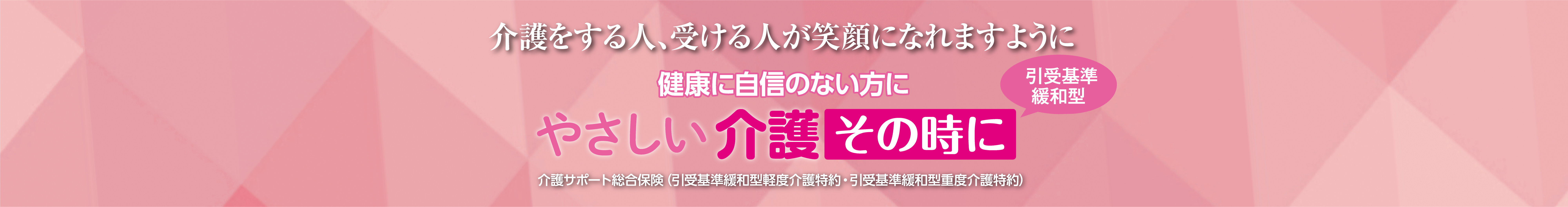 介護サポート総合保険　やさしい介護その時に