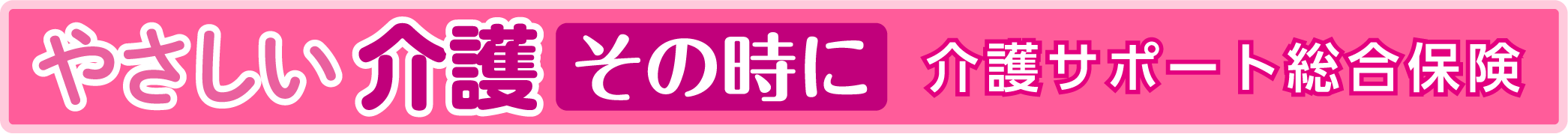 やさしい介護その時に 生命定期保険